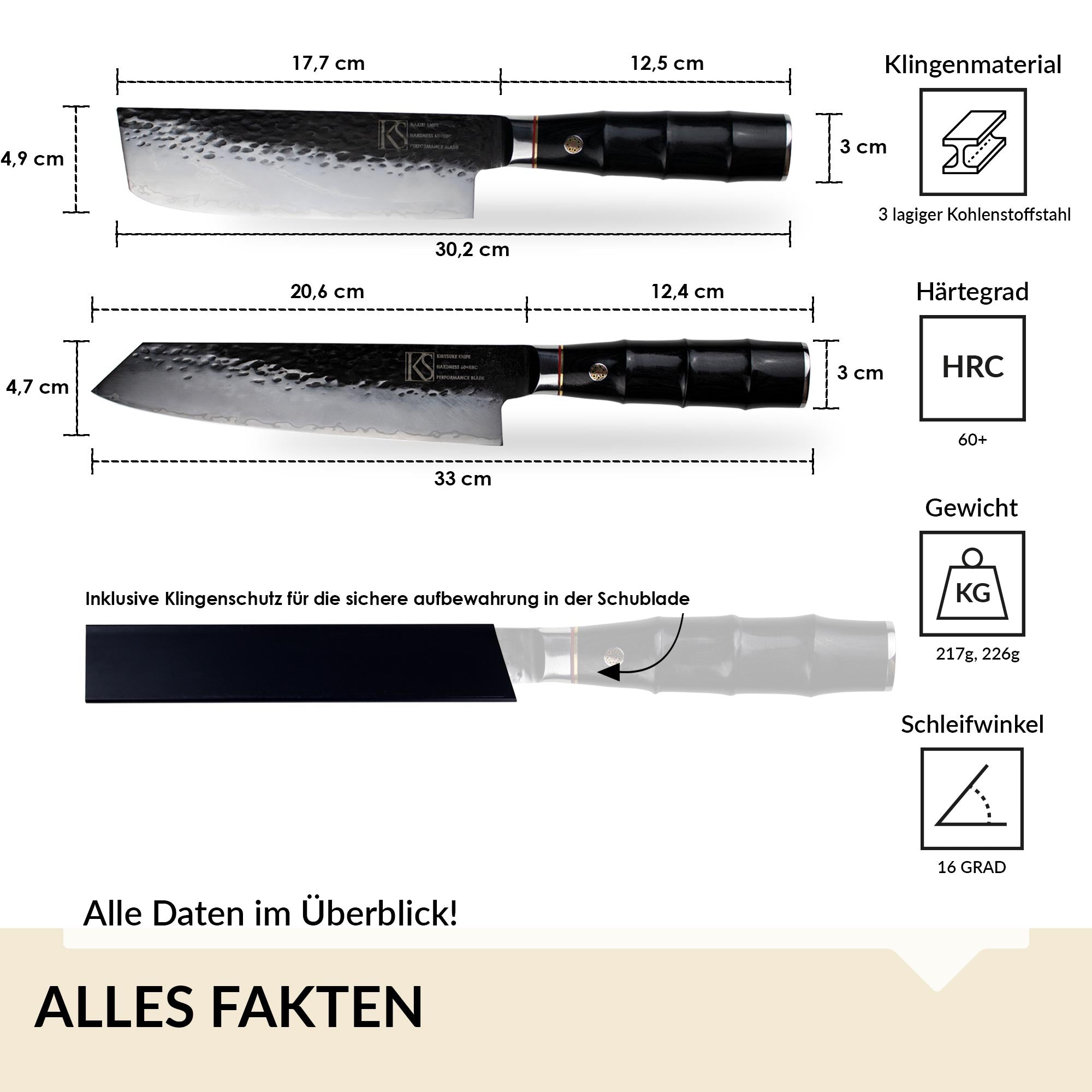 [VORVERKAUF] 2pcs Profi Kochmesserset 2