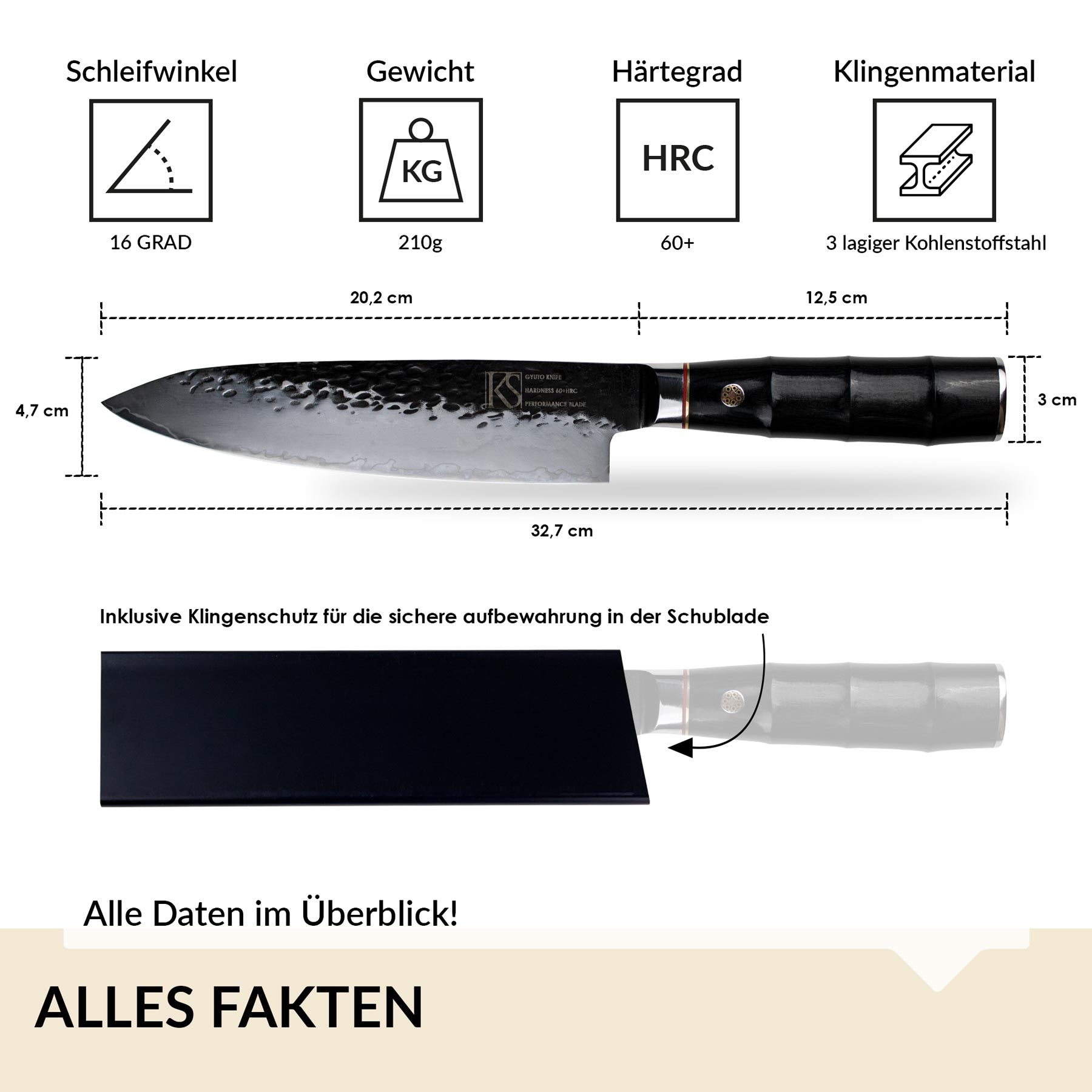 Gyuto Profi Kochmesser