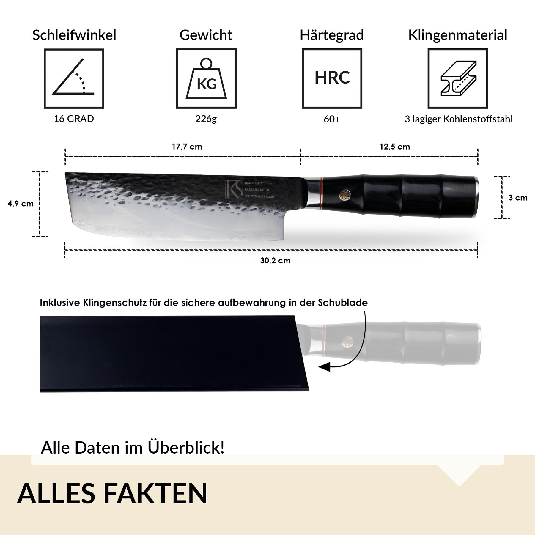 Nakiri Profi Kochmesser